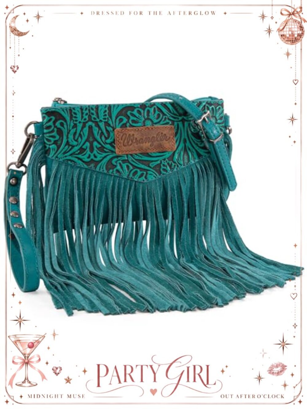 Oversized Top Handle Satchel Tote Bag Wristlet Crossbody Western Purse